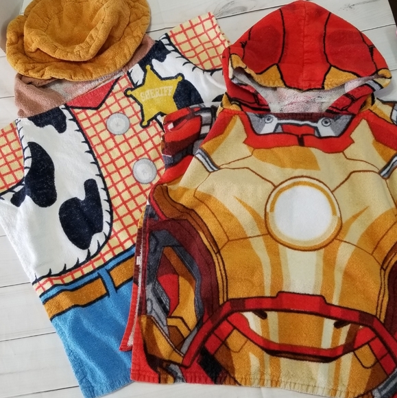 iron man hooded towel